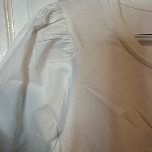 LOFT Cream Button-Front Top - Picture 5 of 6